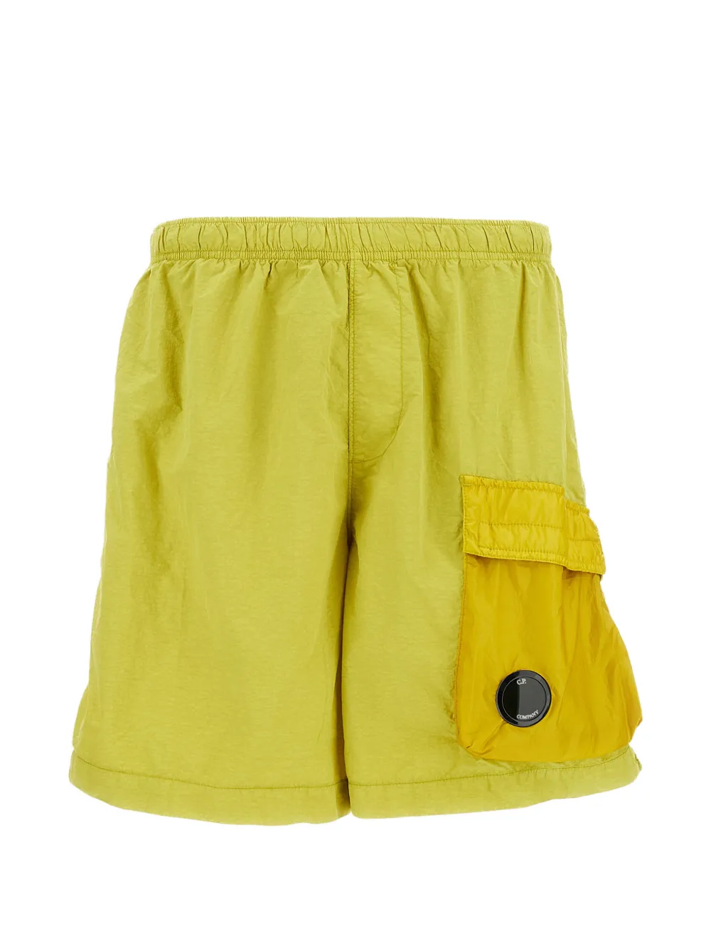 C.P. Company Lens-detail cargo swim shorts - Verde