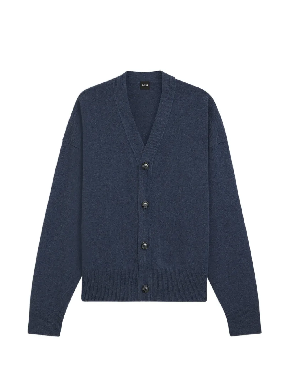 BOSS Ucone V-neck button-up cardigan - Blue