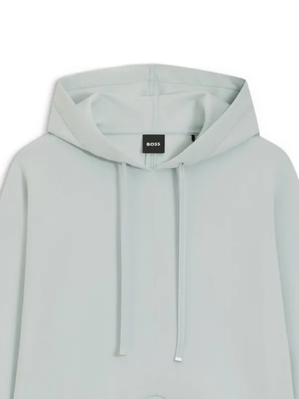 VALENTINO クロップドパーカー　ドローストリング BOSS ドローストリング クロップドパーカー | ブルー | FARFETCH JP