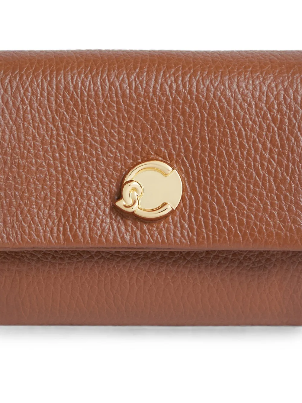 Coccinelle Kleine C-Me portemonnee met logoplakkaat Bruin