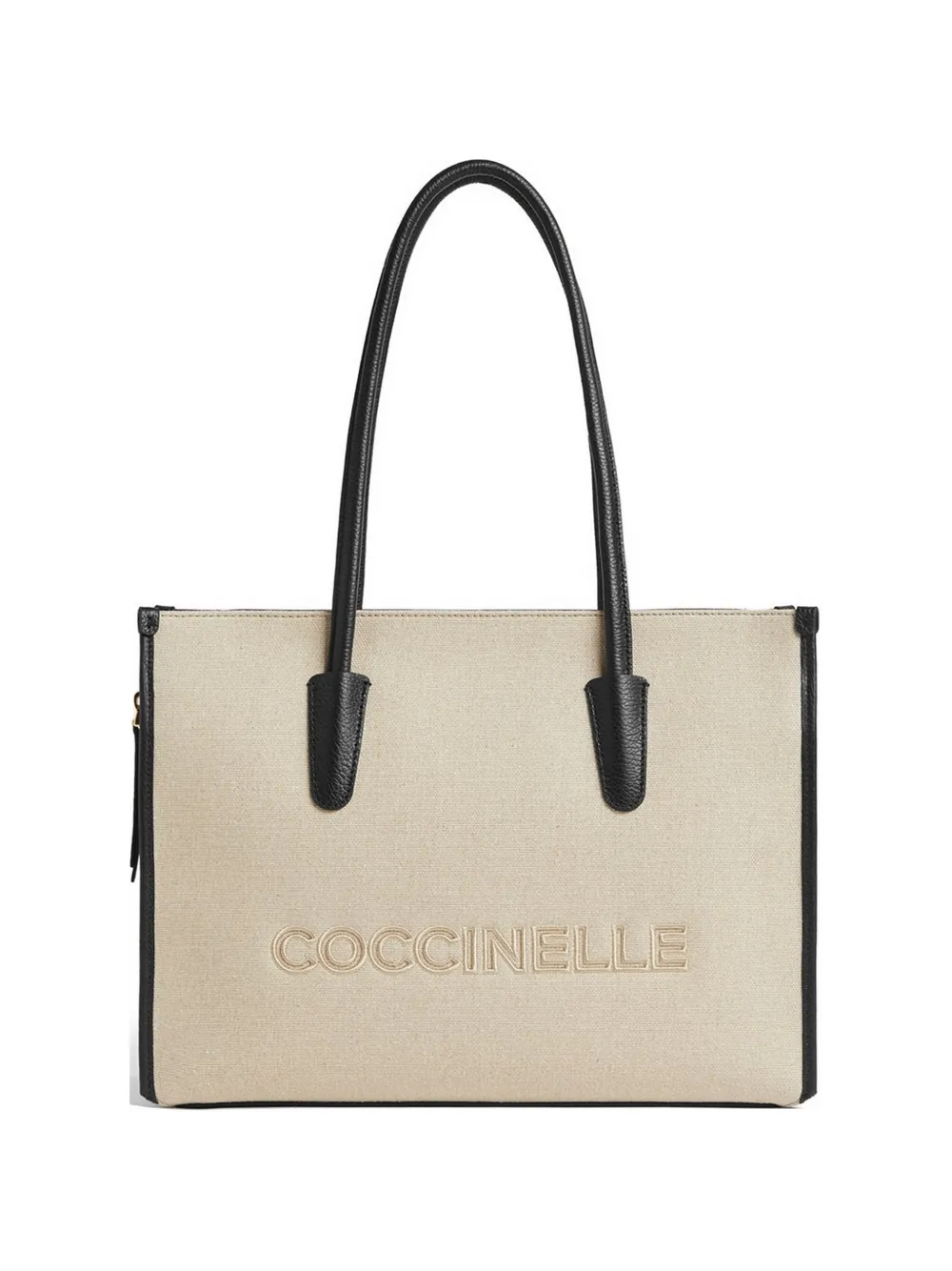Coccinelle Myrtha logo-embroidered shoulder bag - Neutrals