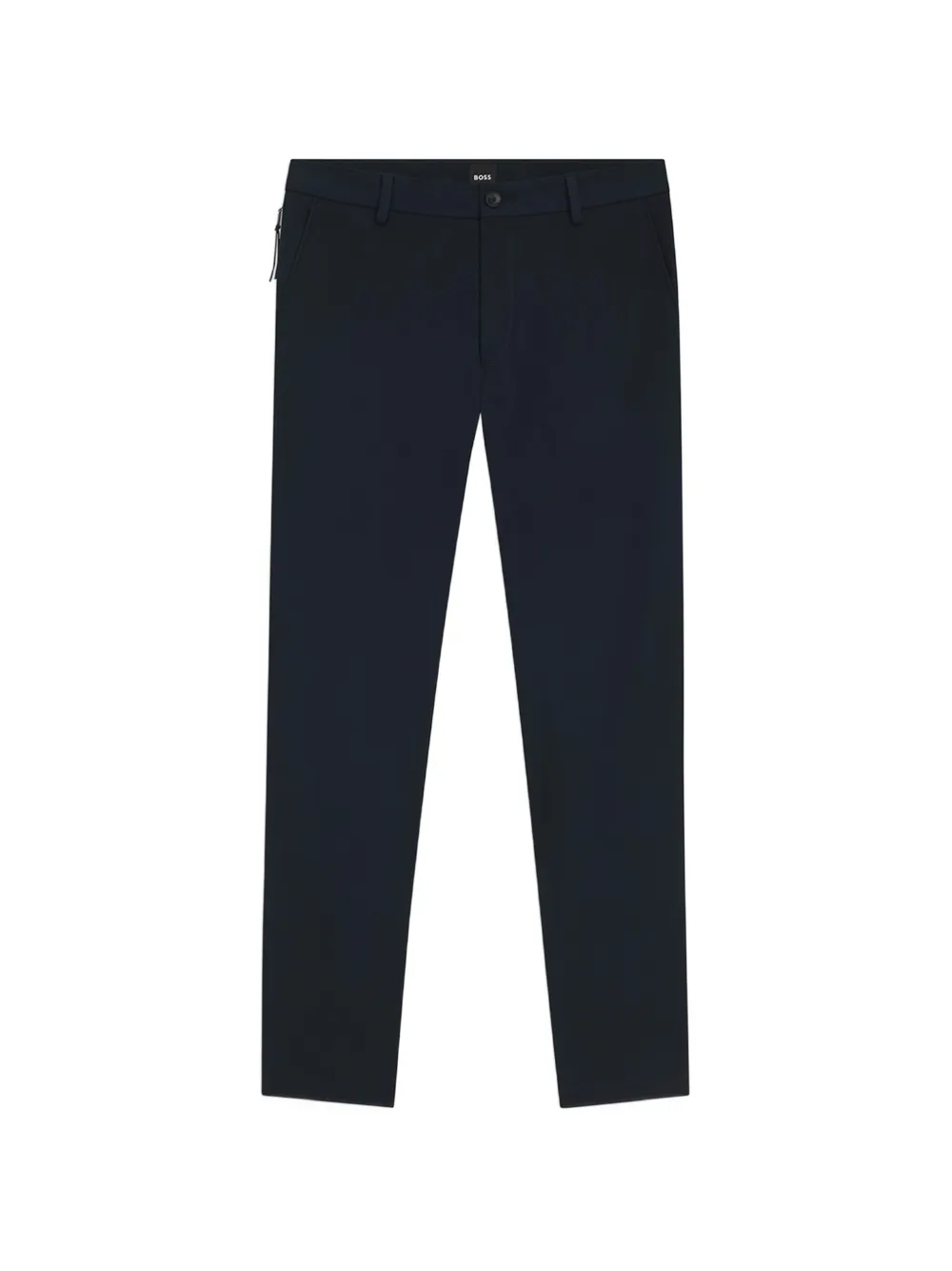 BOSS belt-loops straight-leg trousers - Blu