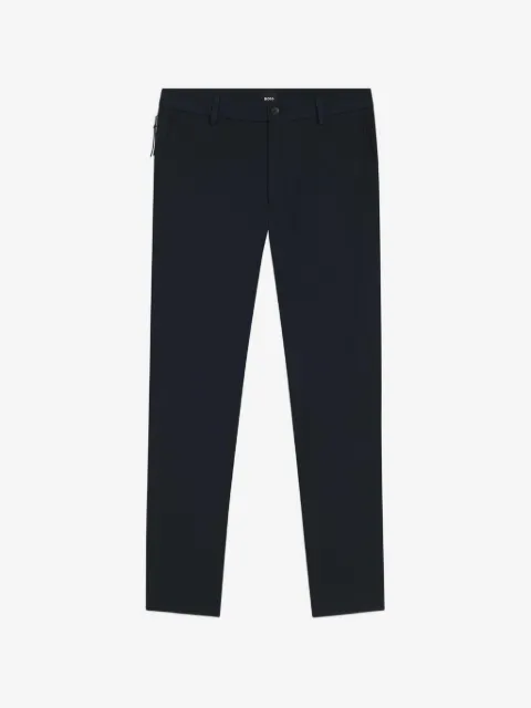 BOSS pantalon droit à passants de ceinture