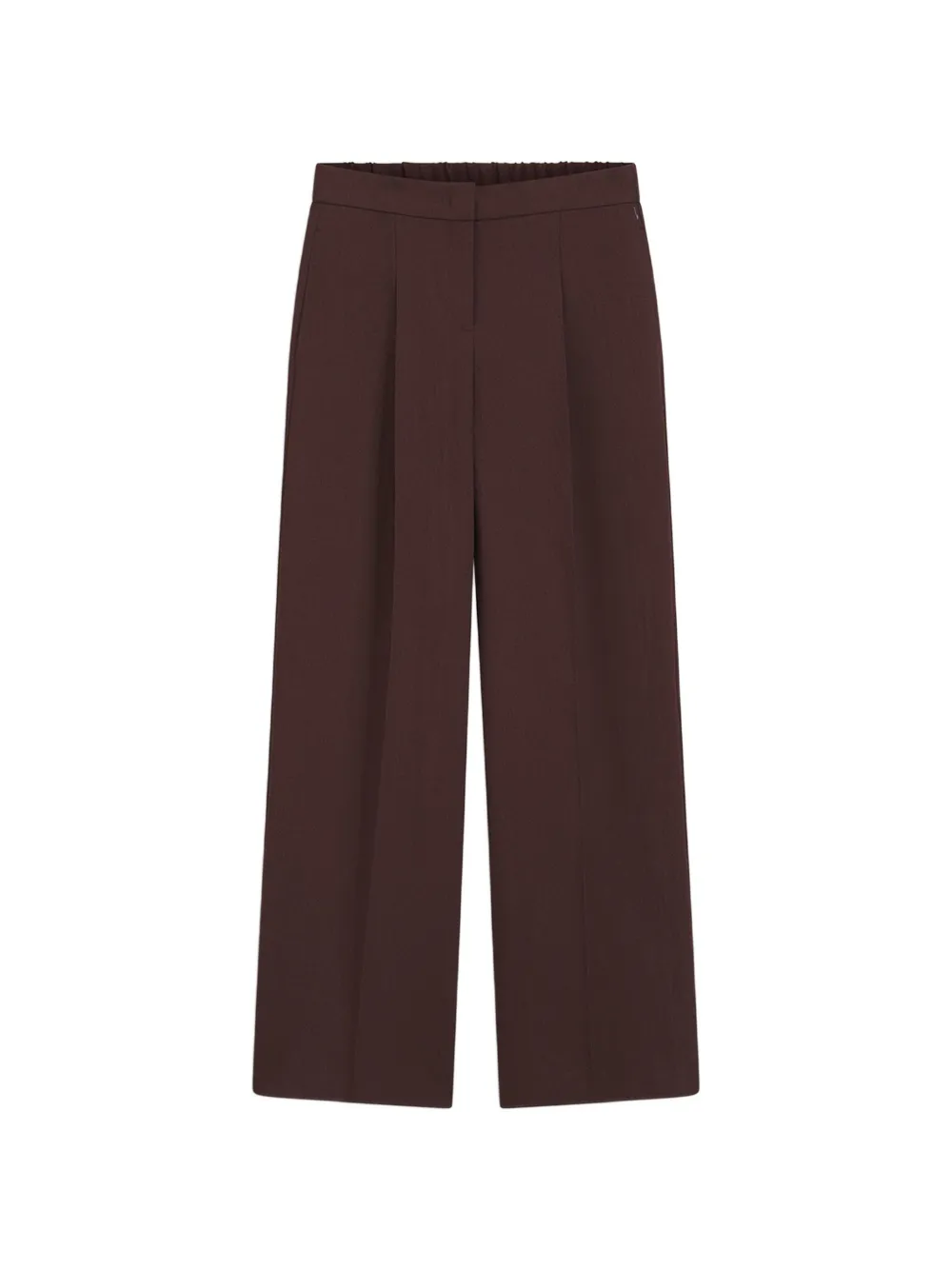 BOSS pleated wide-leg trousers - Marrone