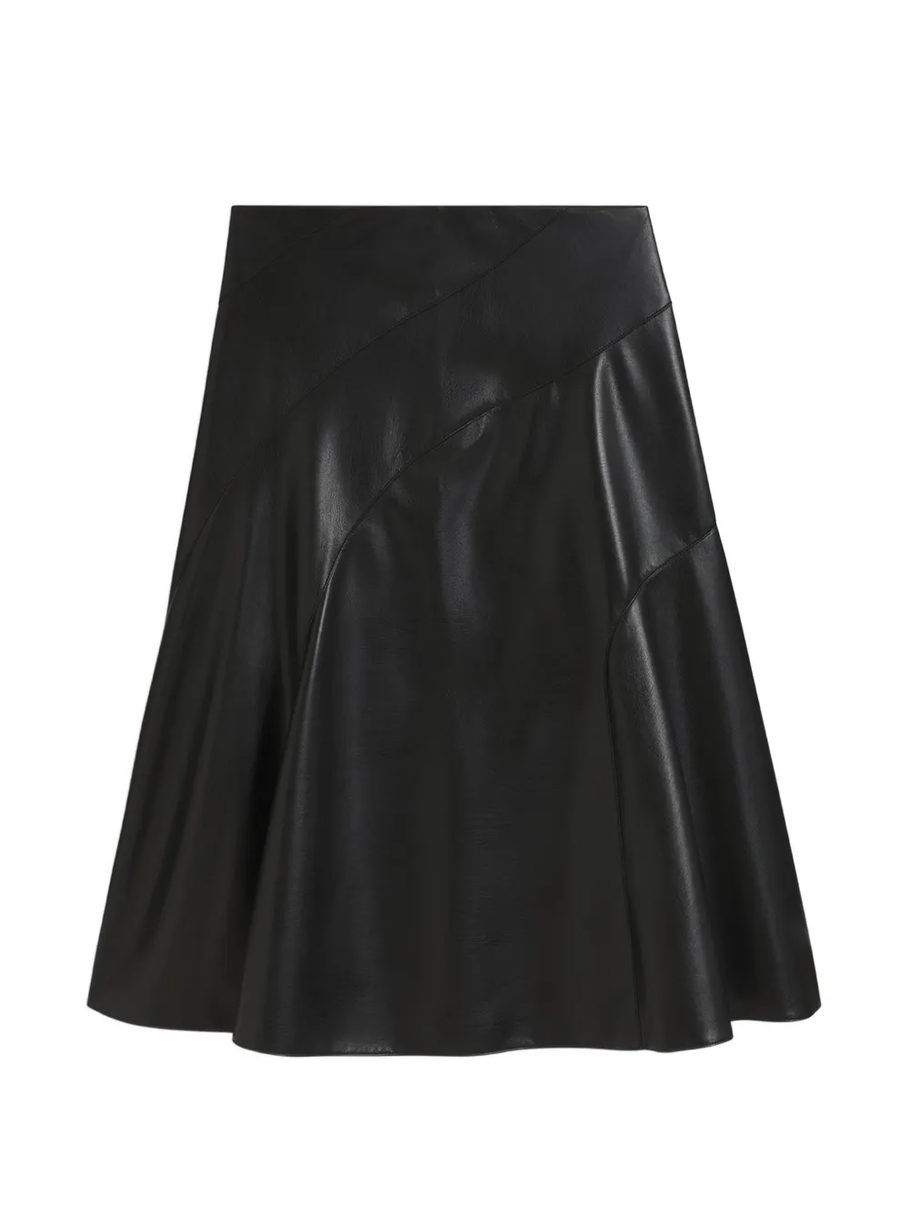BOSS panelled A-line skirt - Nero