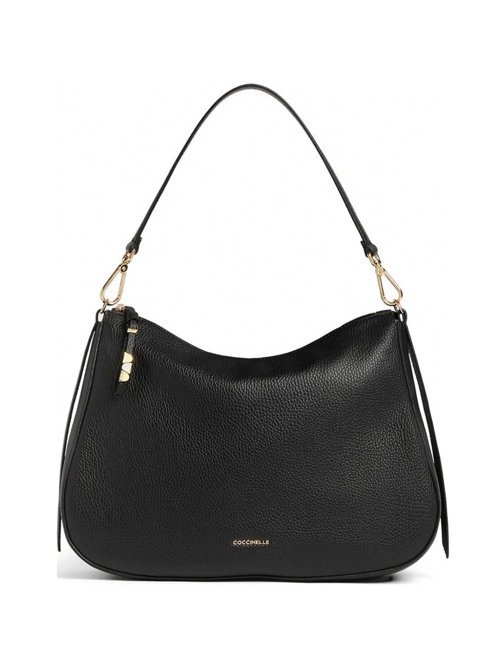 Coccinelle medium Nory grainy leather shoulder bag - Nero