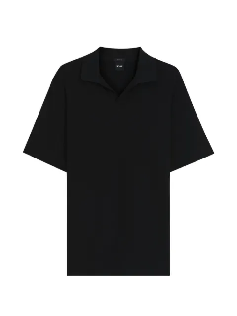 BOSS jacquard-pattern polo shirt