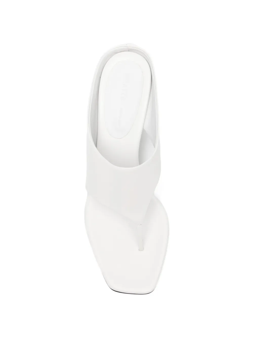 KHAITE thong wedge sandals Wit