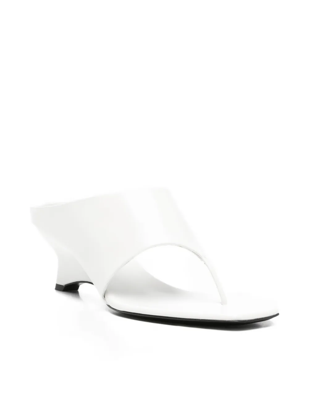 KHAITE thong wedge sandals Wit