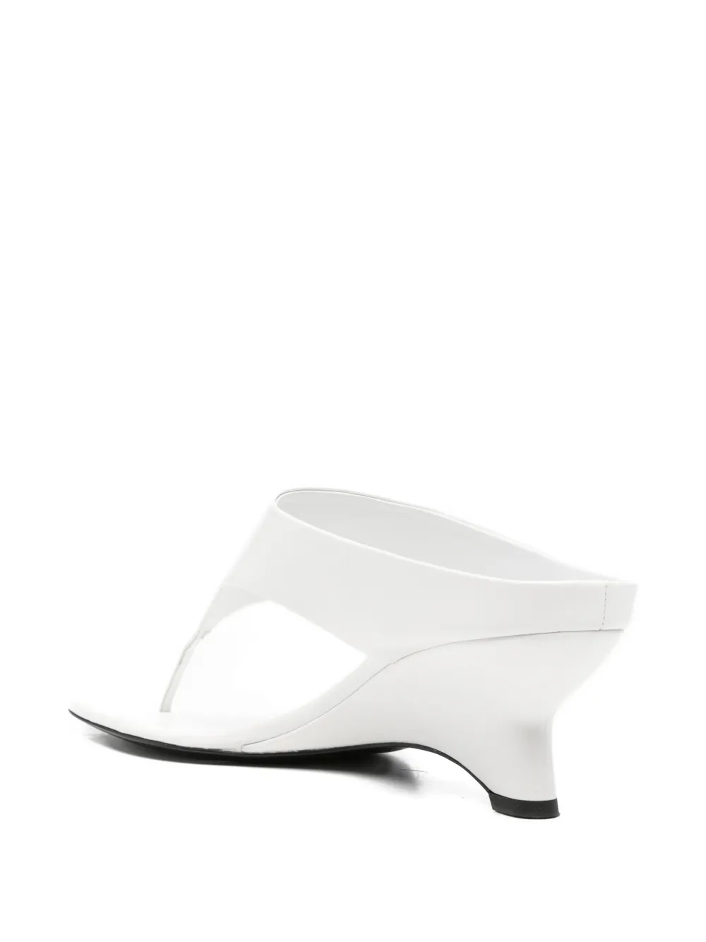 KHAITE thong wedge sandals Wit