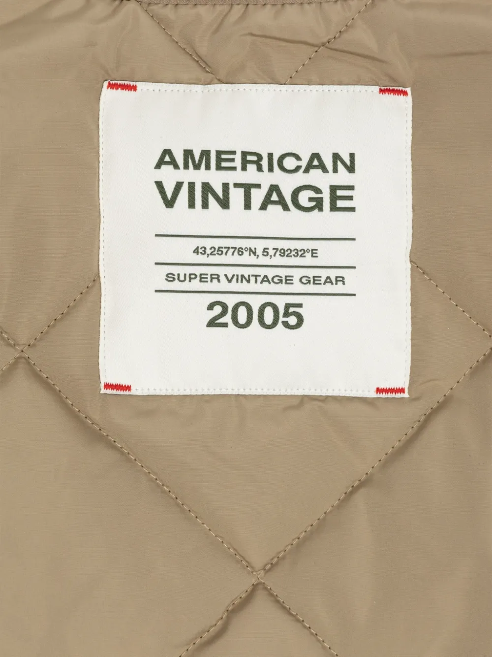 American Vintage Kids Jack met logopatch Beige