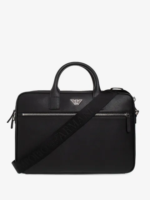 Emporio Armani Essential logo-plaque briefcase