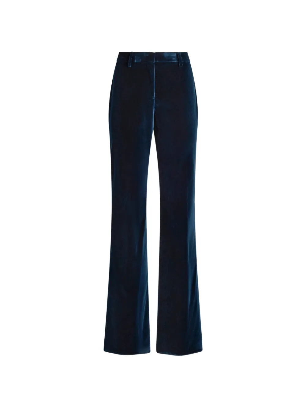 Etro Cotton Velvet Trousers In Blue