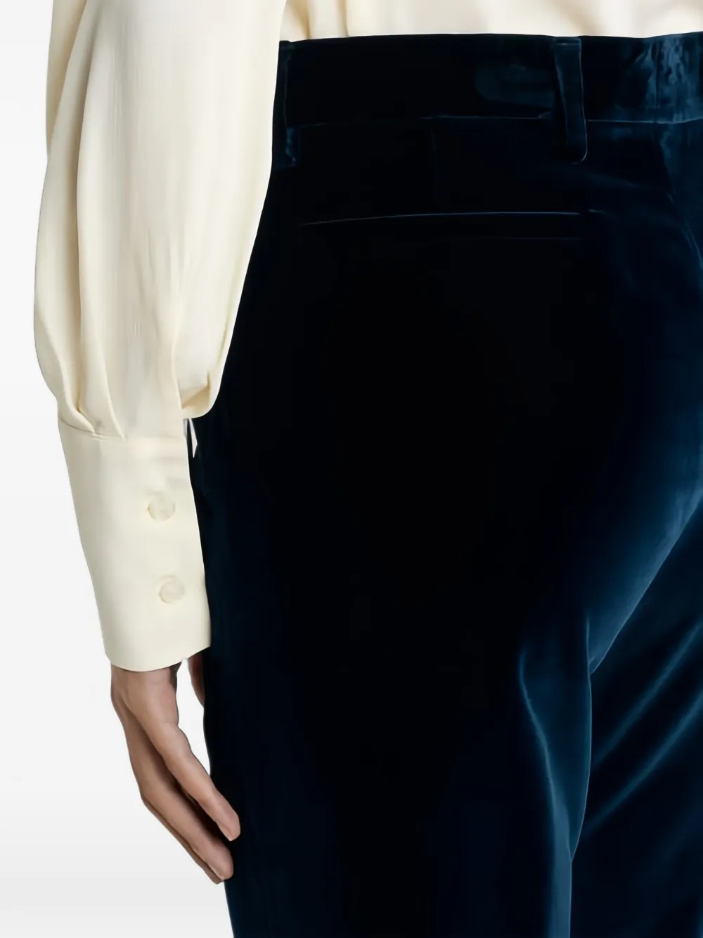 ETRO Katoenen fluwelen broek Blauw