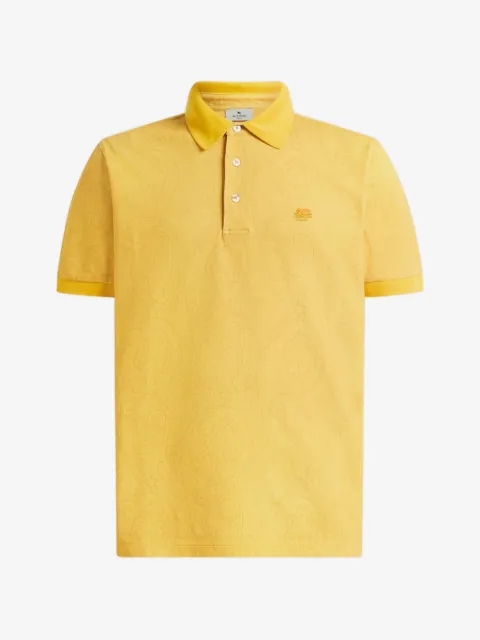 ETRO Arnica-motif cotton polo shirt