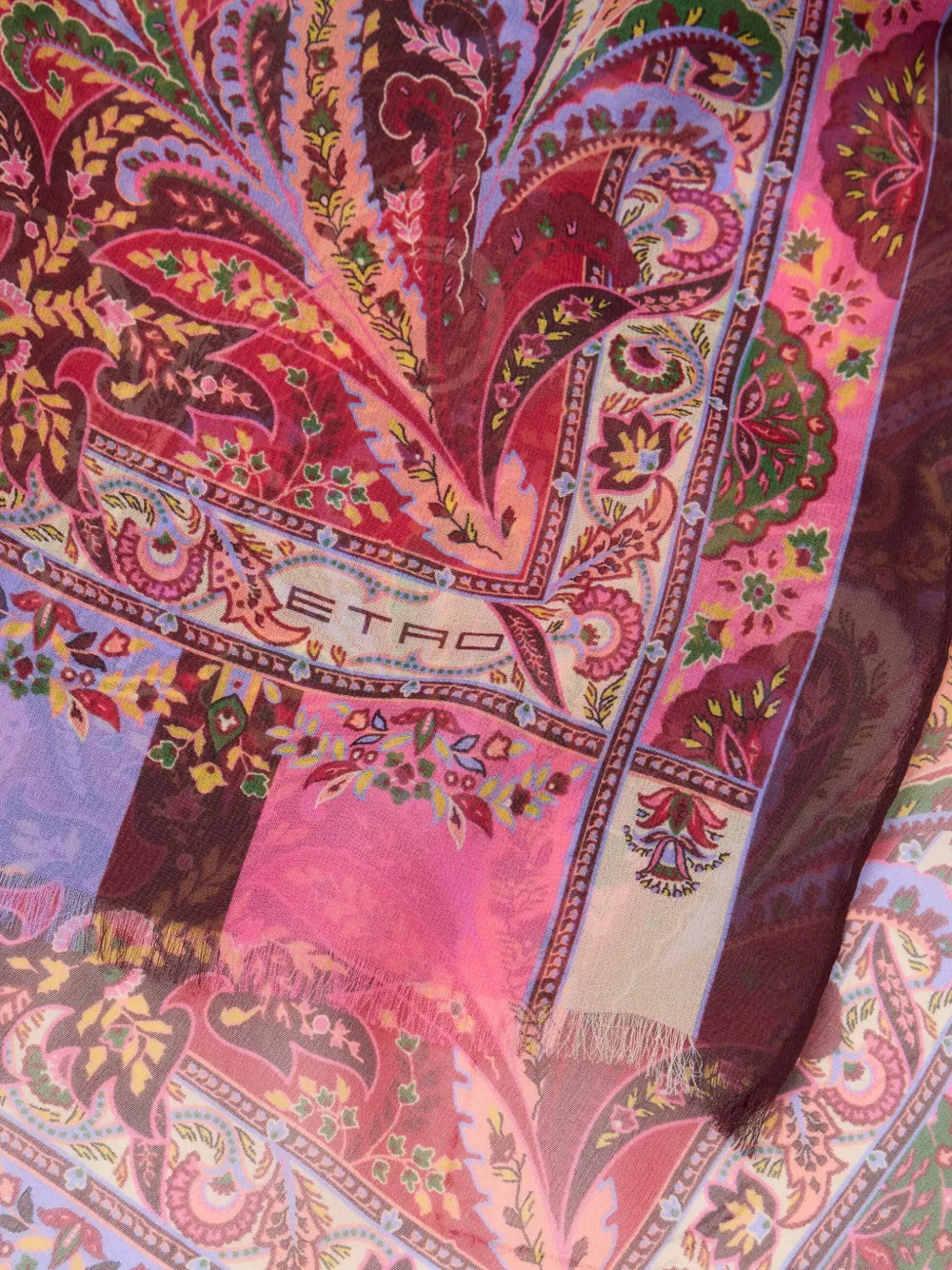 ETRO Sjaal met bloemenprint Roze