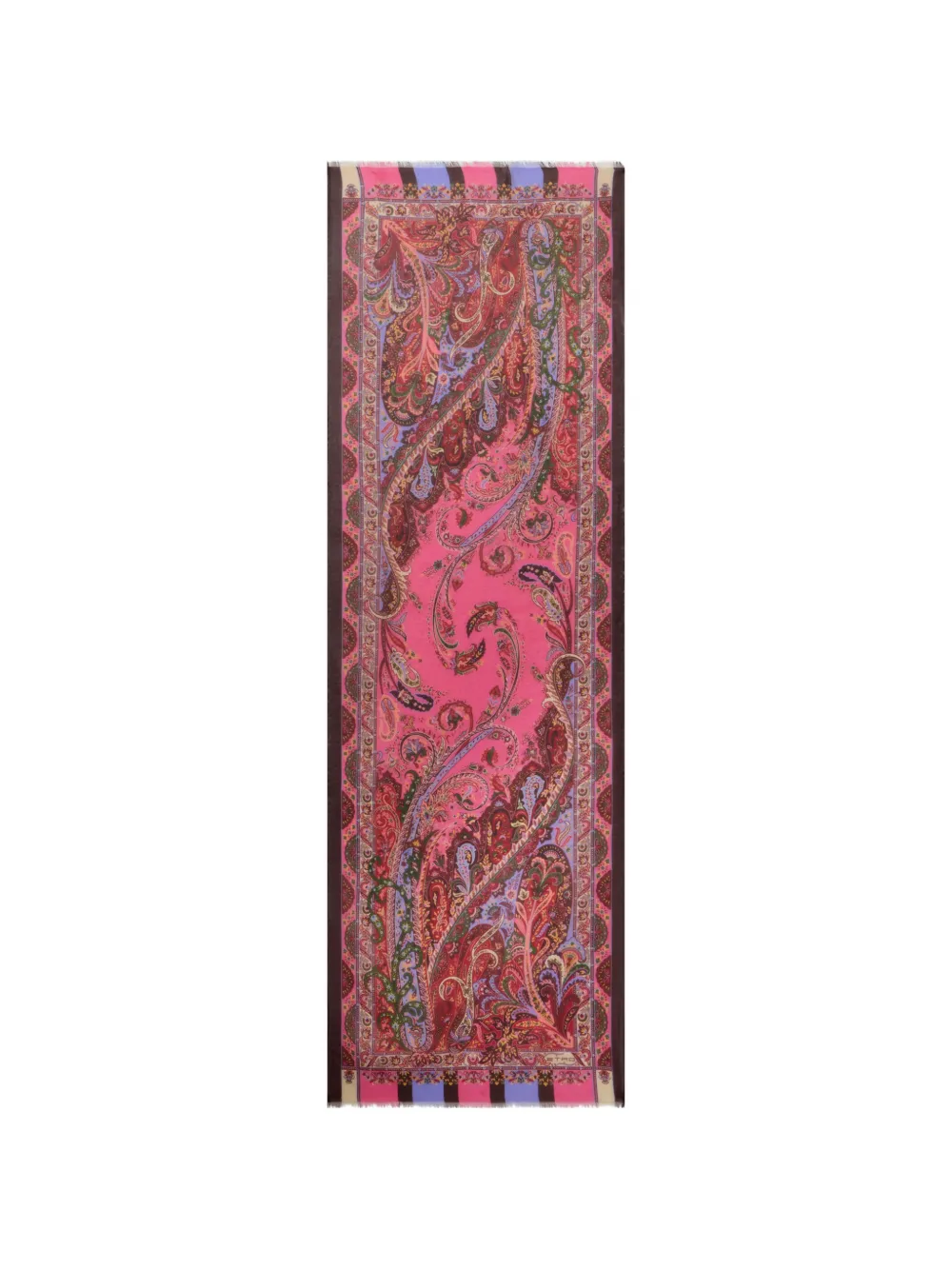 ETRO floral-motif silk scarf - Rosa