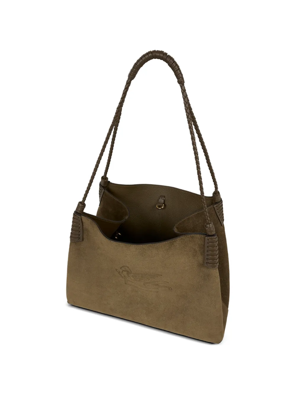 ETRO Grote Libra suède shopper Groen
