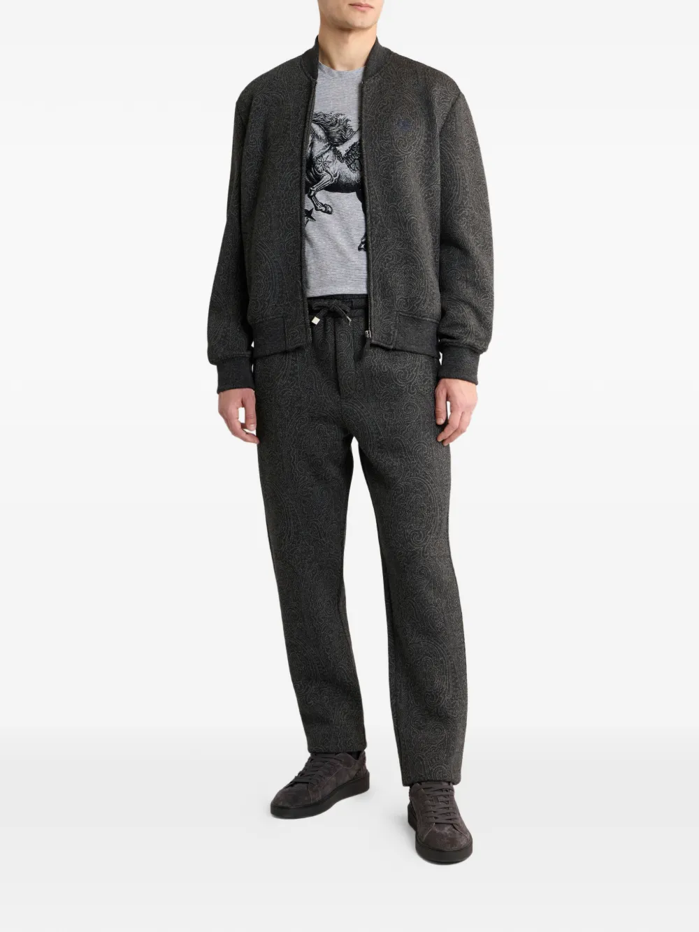 ETRO Trainingsbroek met Arnica-jacquard Grijs