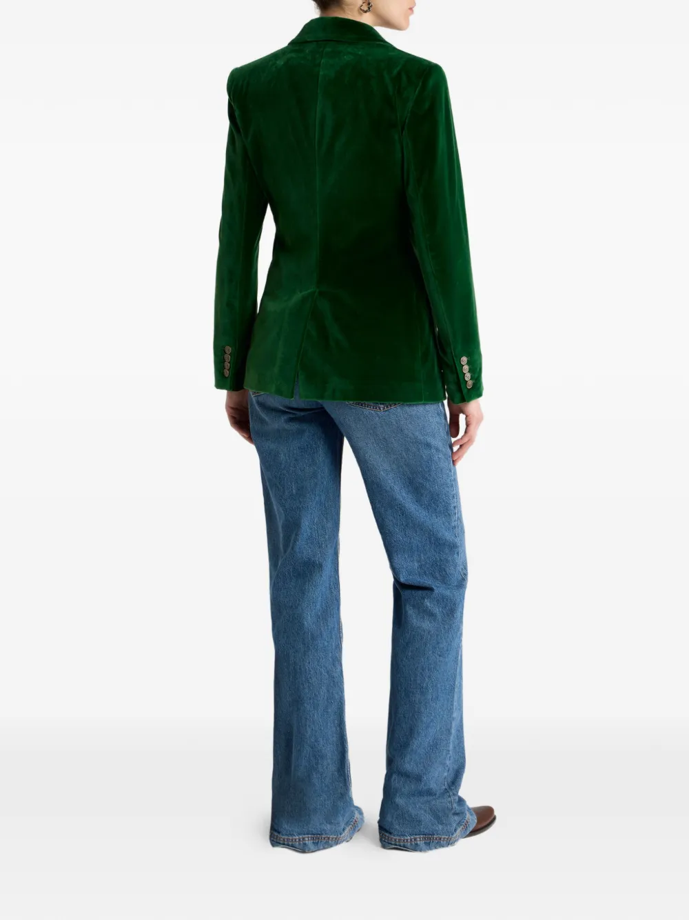 ETRO Fluwelen jack Groen