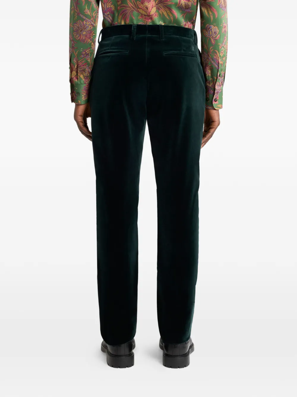 ETRO Fluwelen broek Groen
