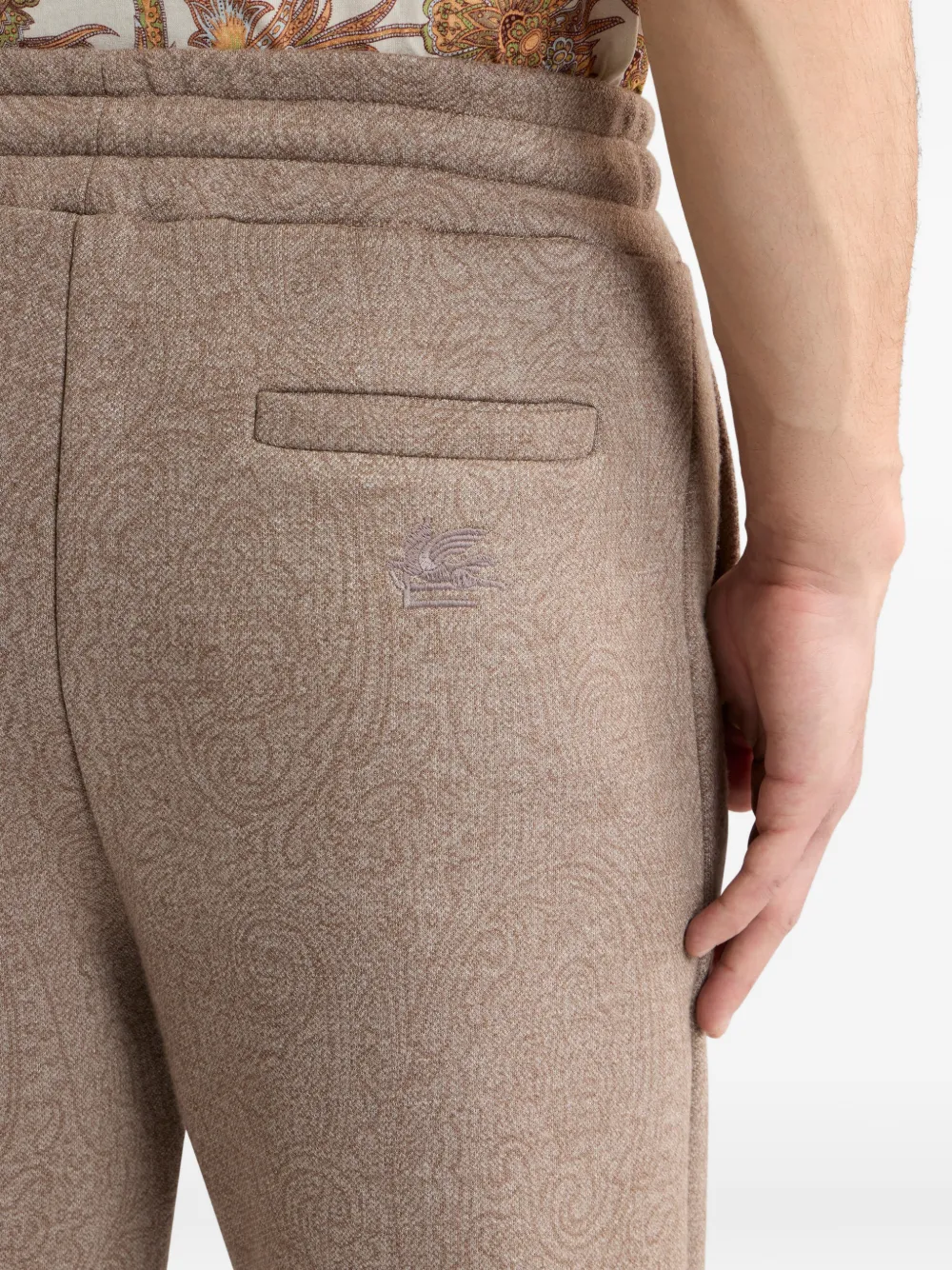 ETRO Trainingsbroek met Arnica-jacquard Bruin