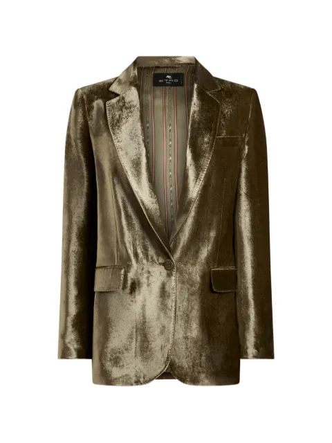 ETRO chamarra de terciopelo