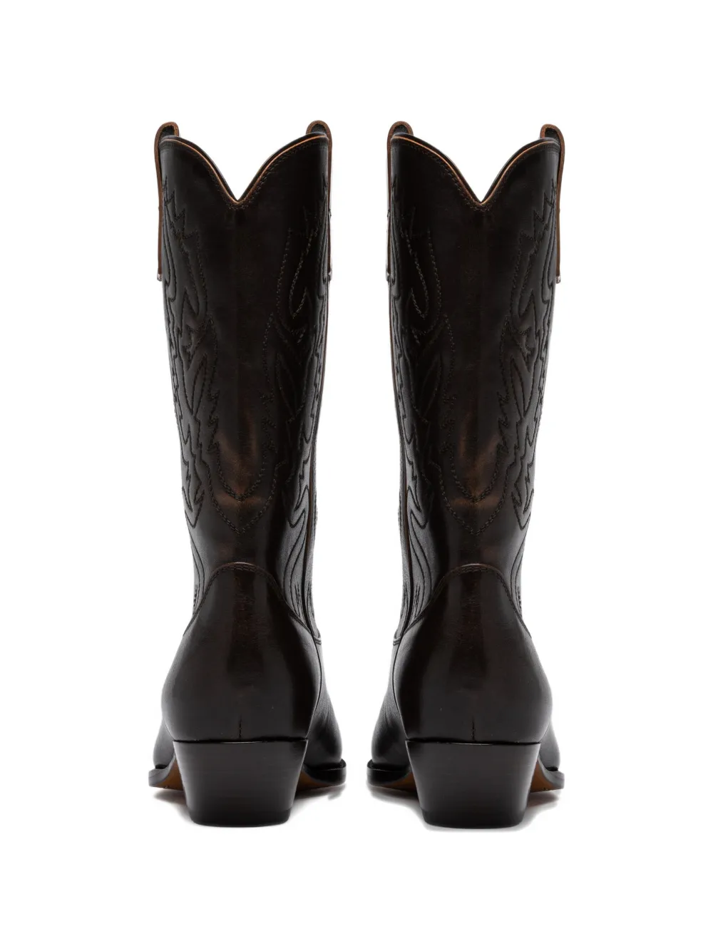 Buttero embroidered leather boots Bruin