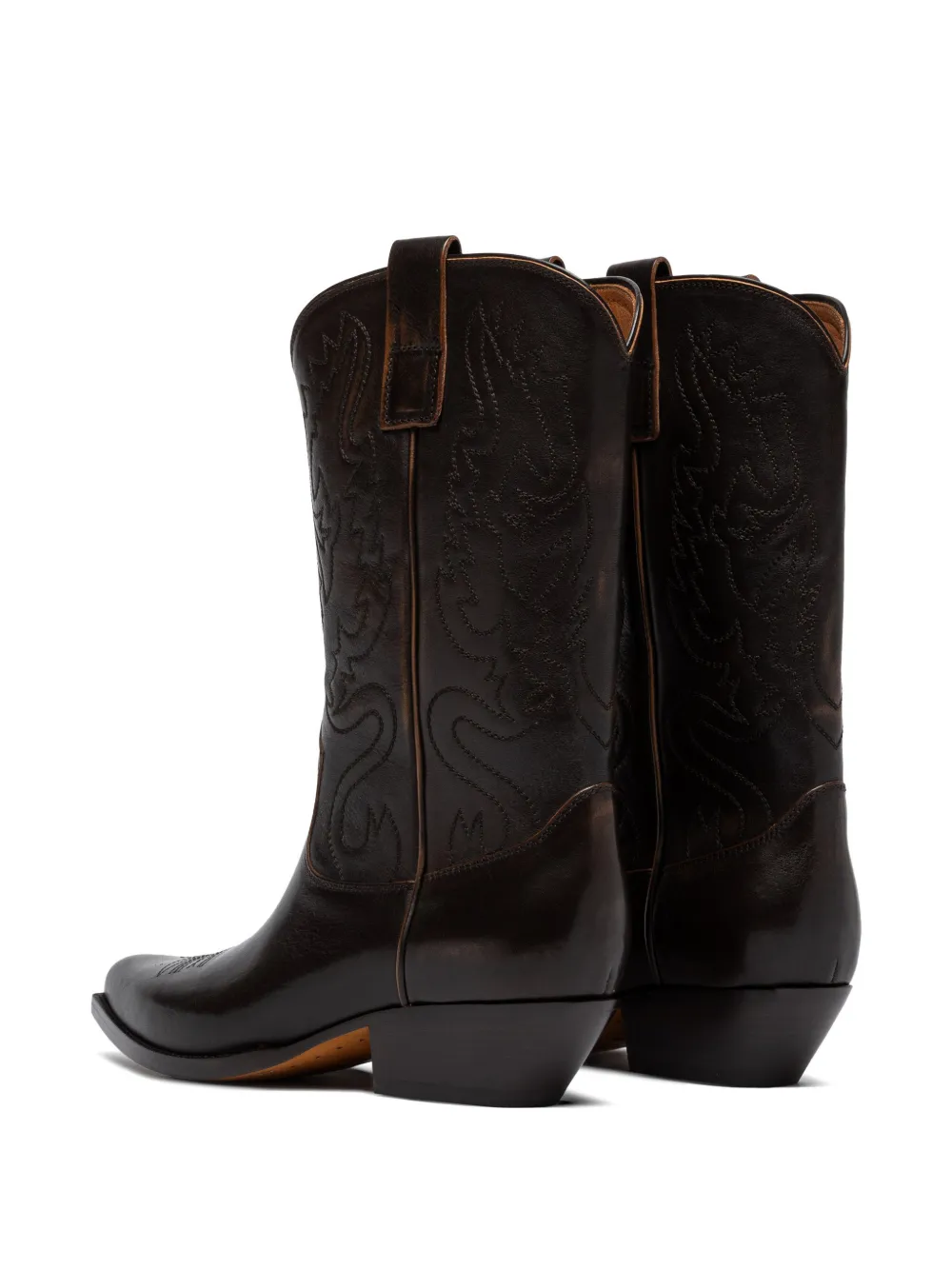 Buttero embroidered leather boots Bruin