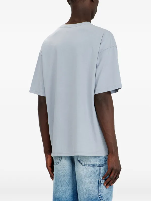 Diesel ダメージ フロックロゴ Tシャツ | ブルー | FARFETCH JP