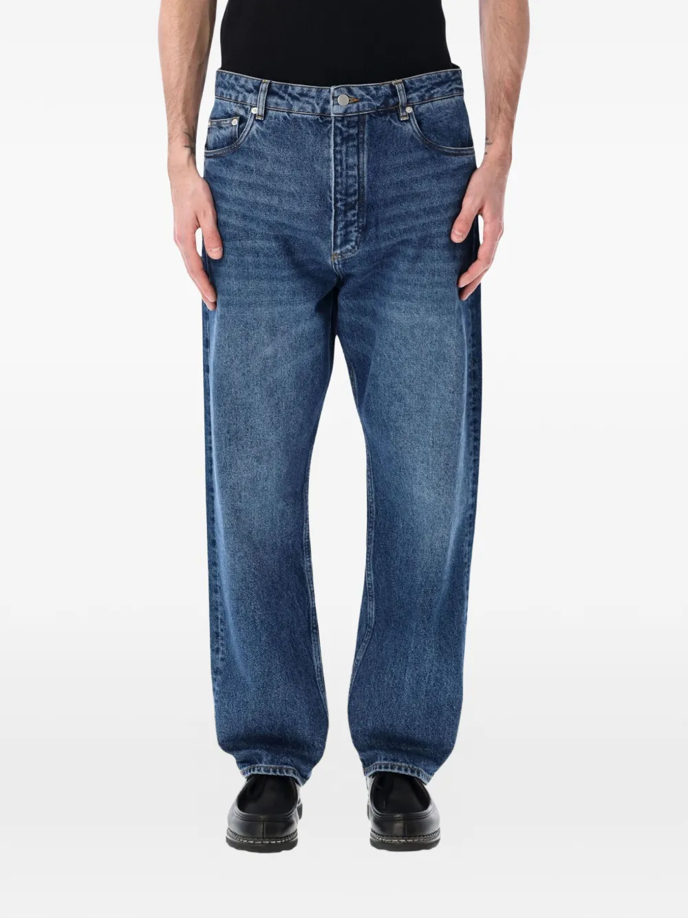 Studio Nicholson Rino straight-leg jeans - Blu