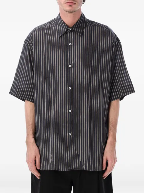 Studio Nicholson striped short-sleeve shirt