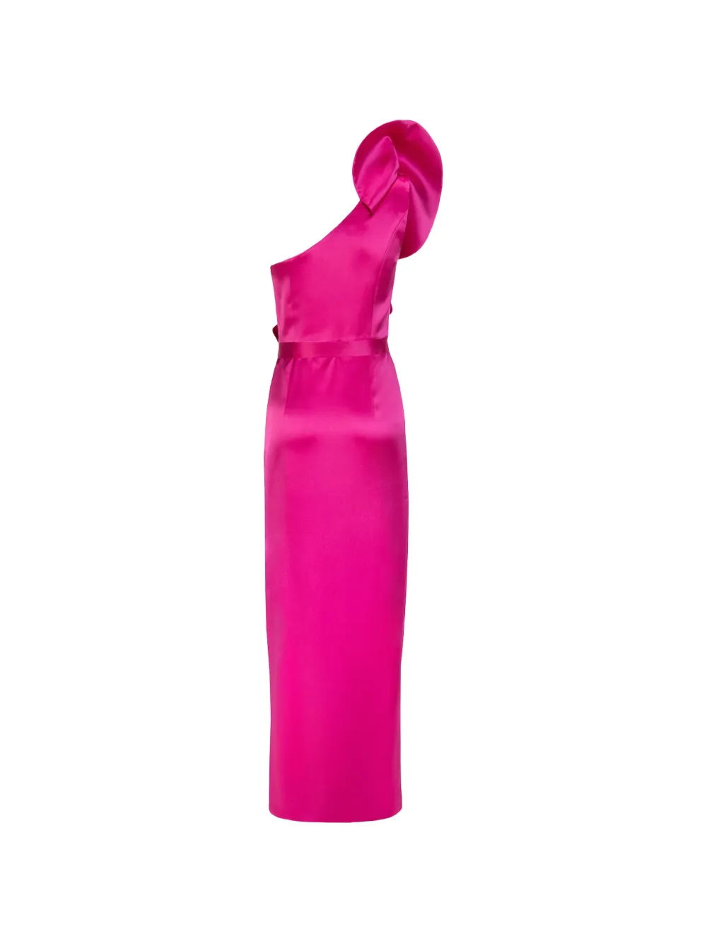 Catalina Venezia asymmetrische maxi-jurk met ruches Roze