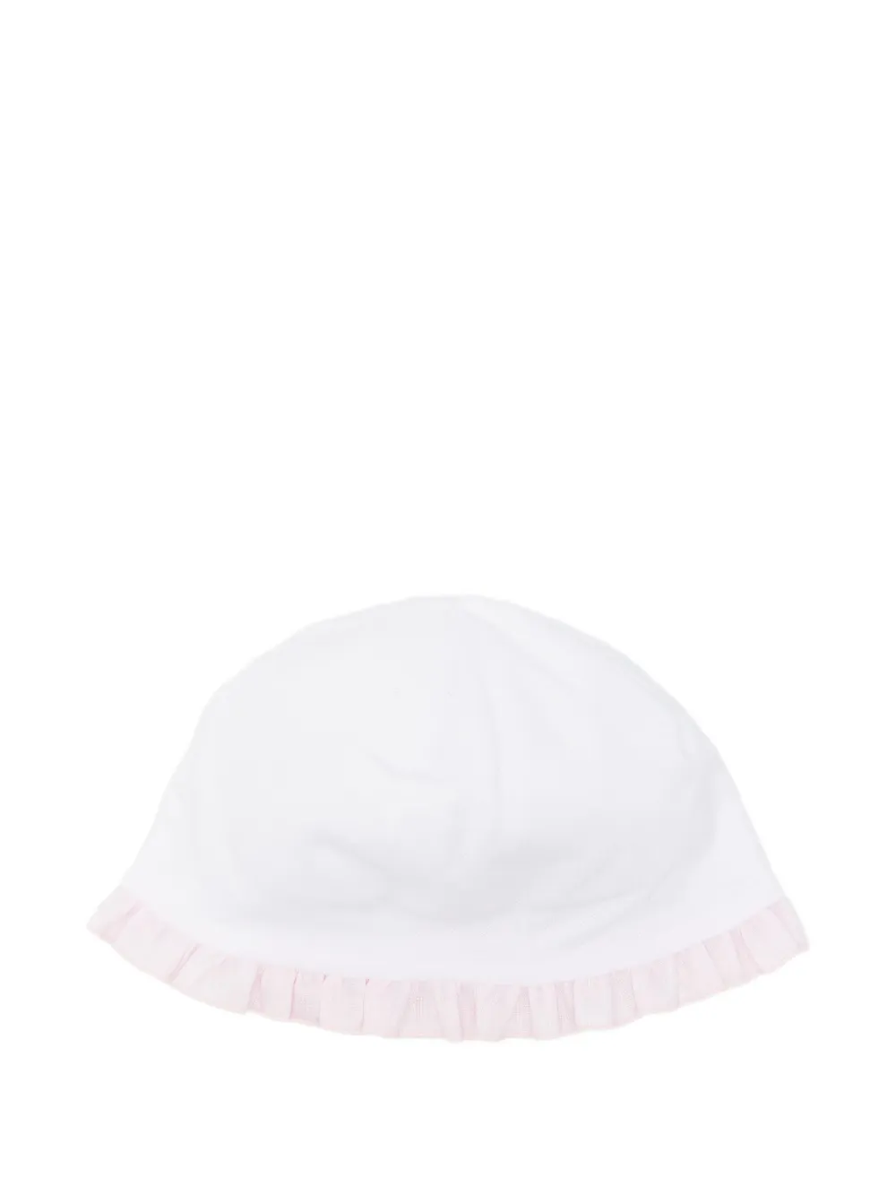 La Stupenderia ruffle-trim hats - Bianco