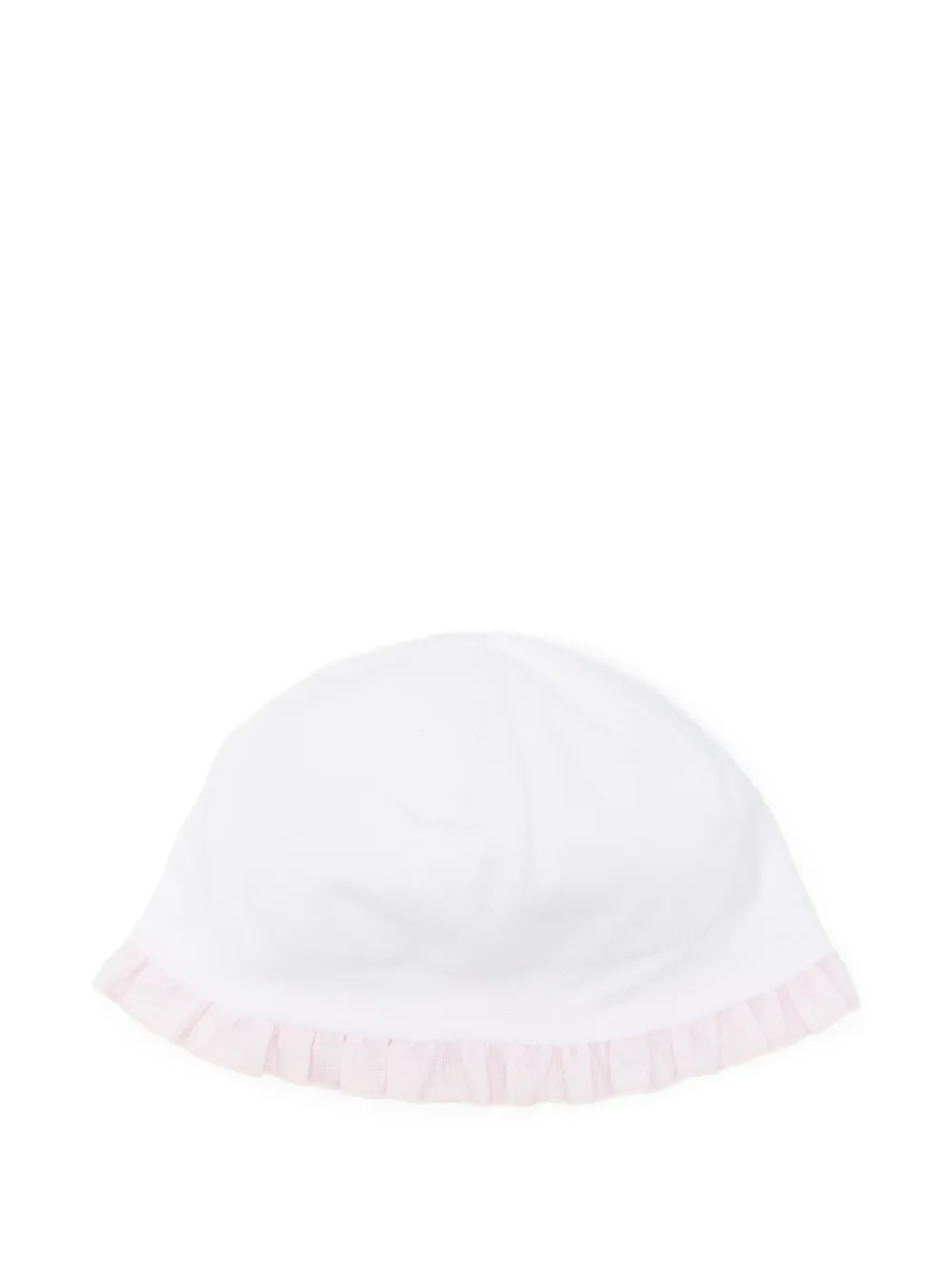 La Stupenderia ruffle-trim hats - Bianco