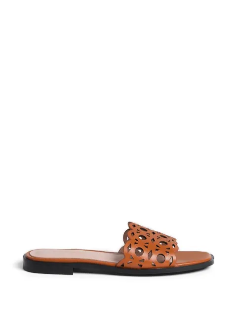 Coccinelle Essential cut-out scalloped-edge sandals