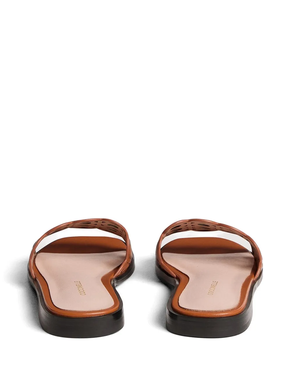 Coccinelle Essential sandalen met gewelfde afwerking Bruin