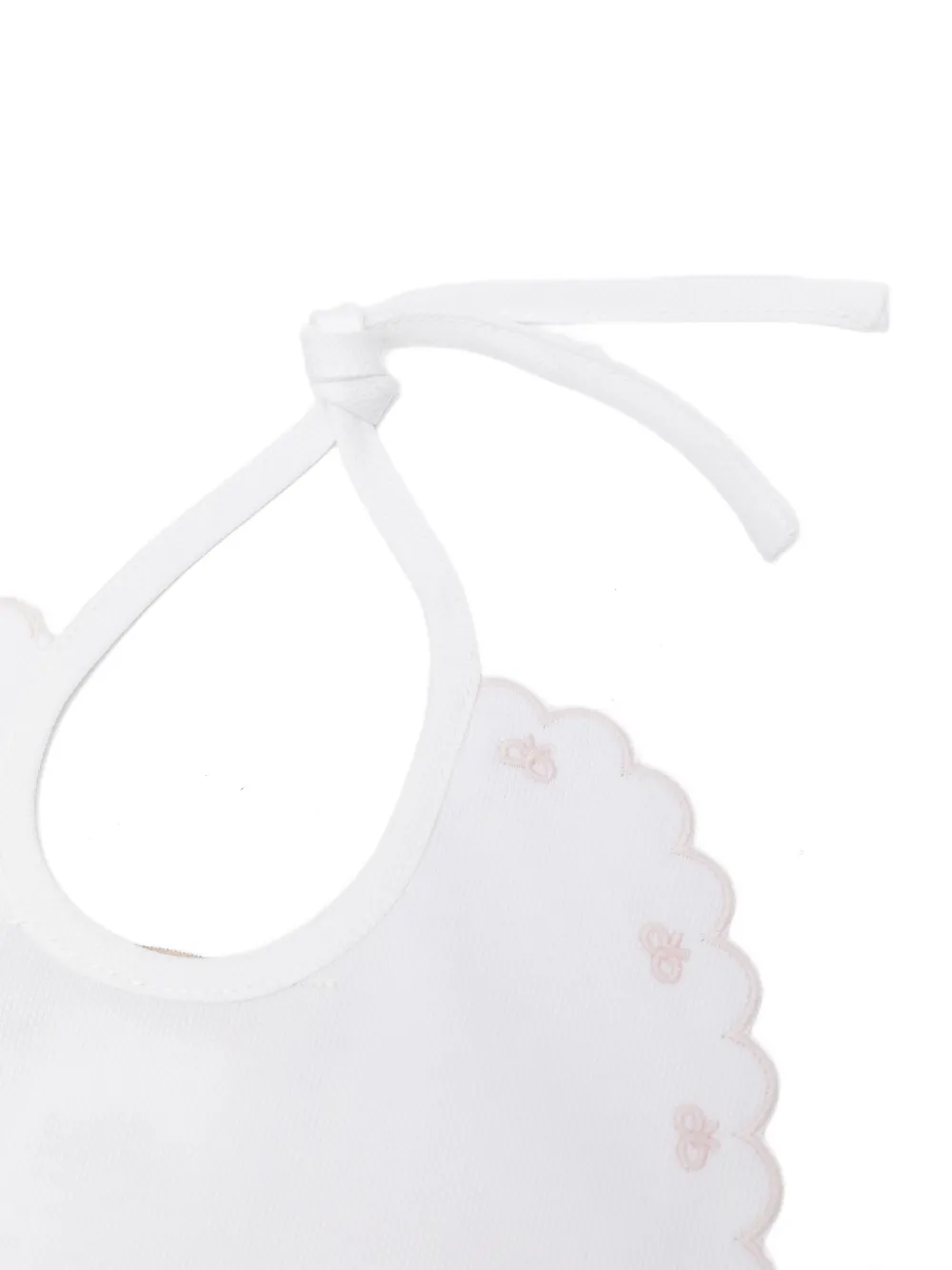  La Stupenderia Babero Bordado Festoneado - Blanco 