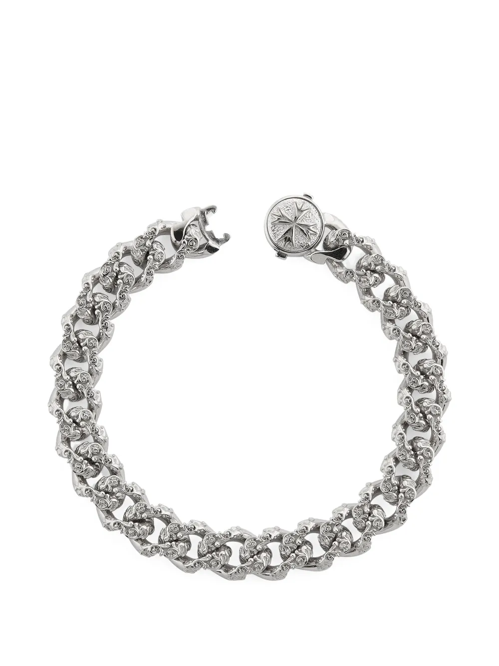 Emanuele Bicocchi Flourish chain bracelet - Silber