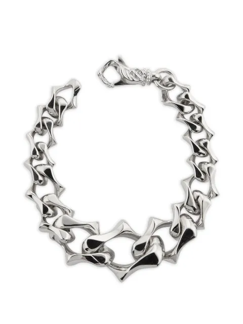 Emanuele Bicocchi polished sharp-chain bracelet