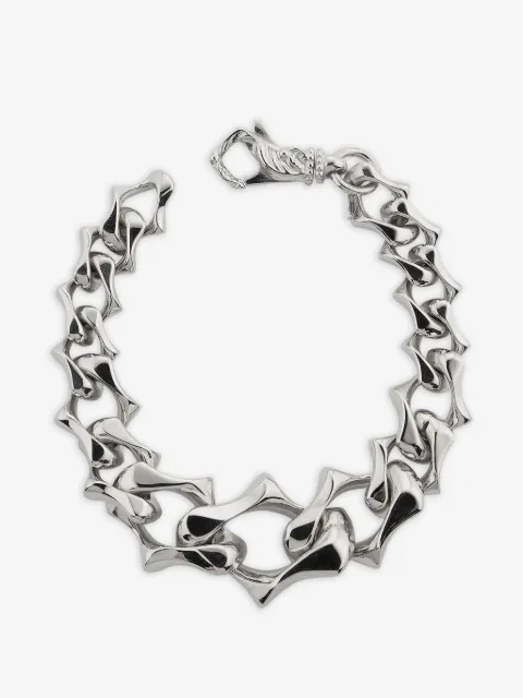 Emanuele Bicocchi polished sharp-chain bracelet