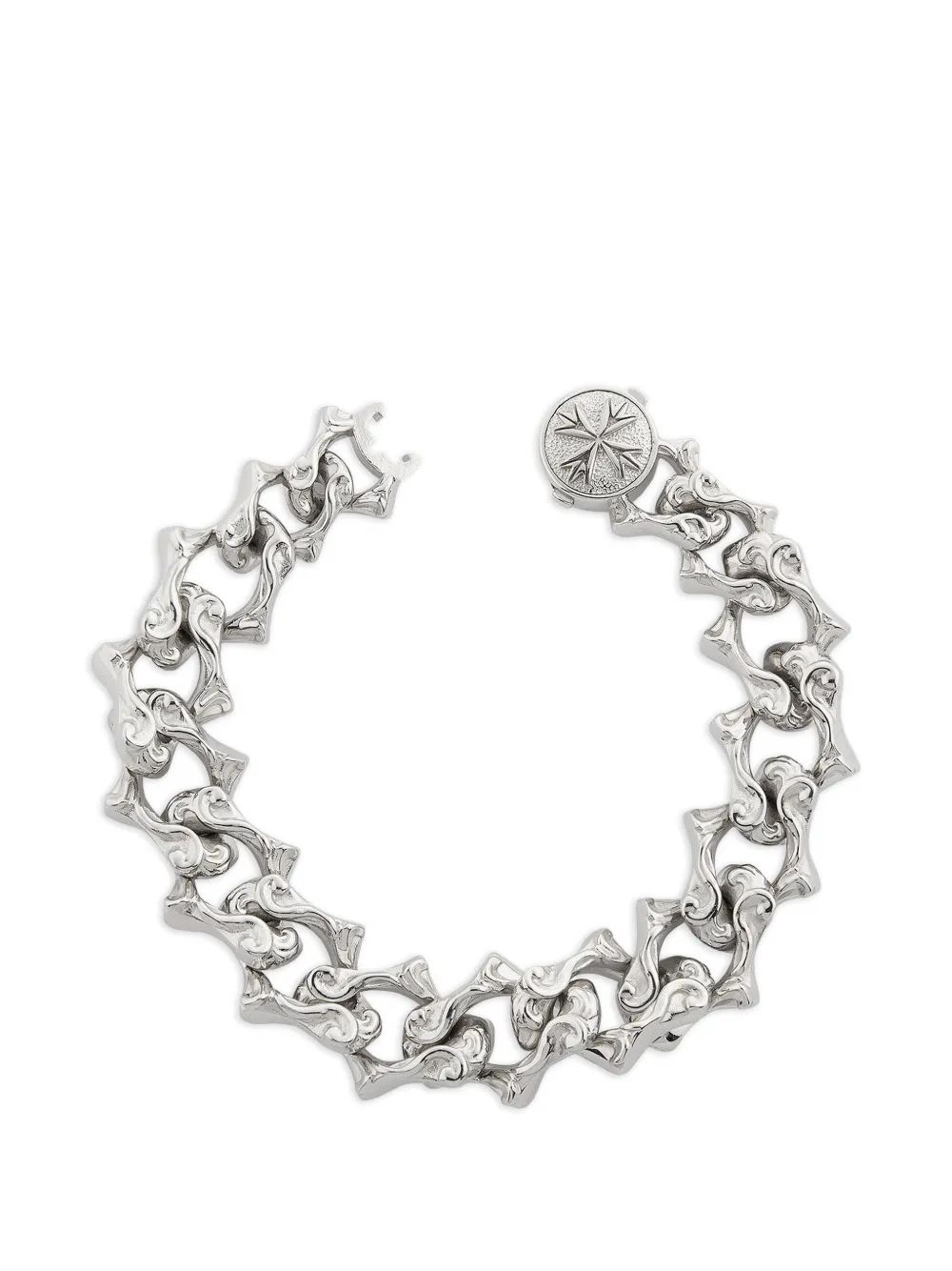 Emanuele Bicocchi Arabesque Sharp chain bracelet - Argento
