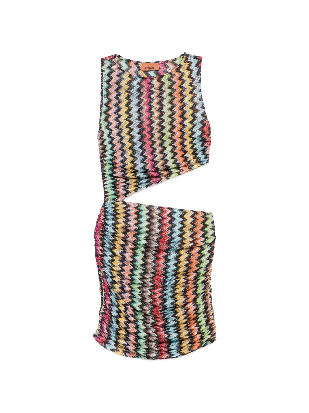 Missoni zigzag-knit cut-out beach dress - Black
