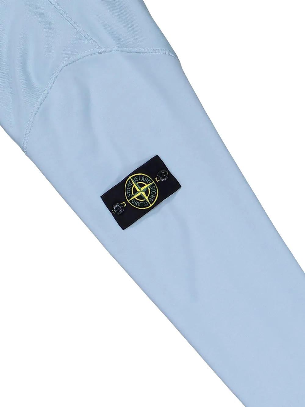 Stone Island Fleece trui met logopatch Blauw