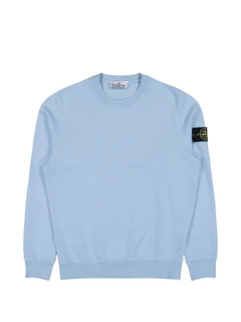 Stone Island logo-badge fleece sweater