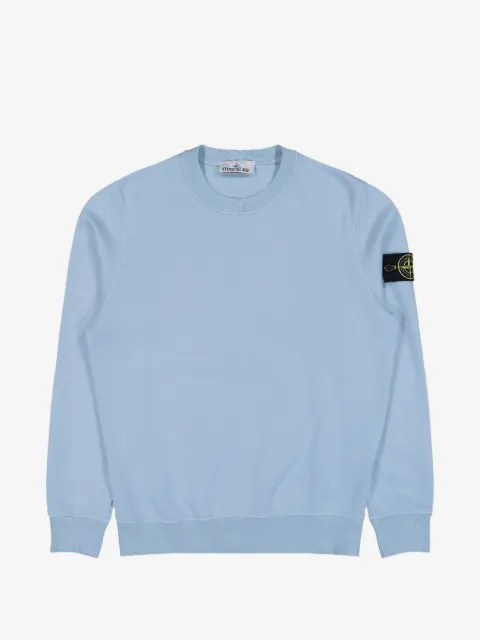 Stone Island Fleecepullover mit Logo-Patch