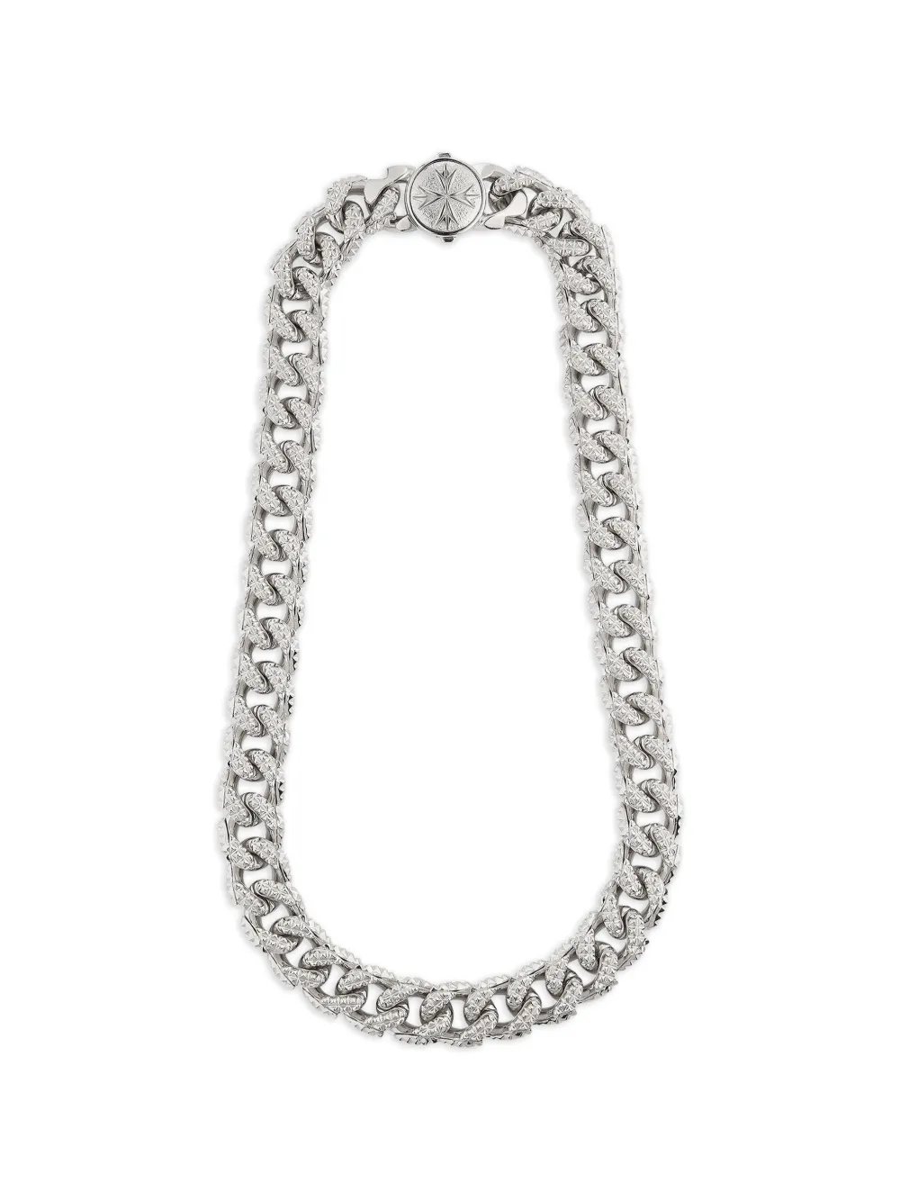 Emanuele Bicocchi studded curb-chain necklace - Argento