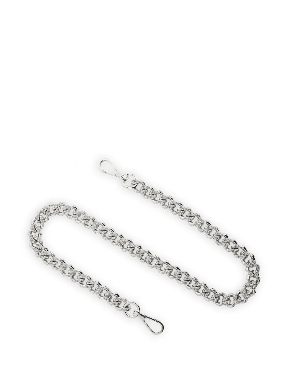 Emanuele Bicocchi Flourish curb-chain wallet chain - Argento
