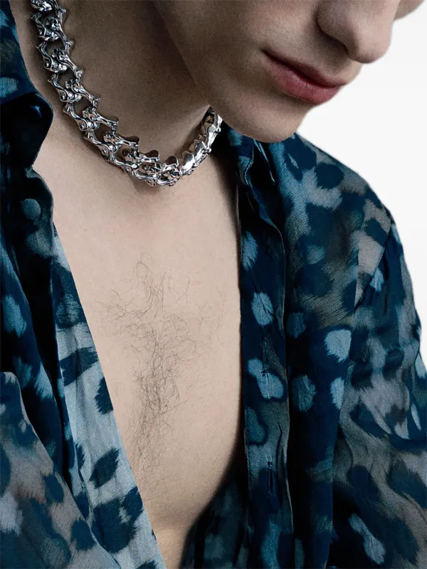 Emanuele Bicocchi Arabesque Sharp Chain Necklace | Silver | FARFETCH