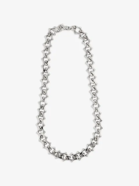 Emanuele Bicocchi polished sharp-chain necklace